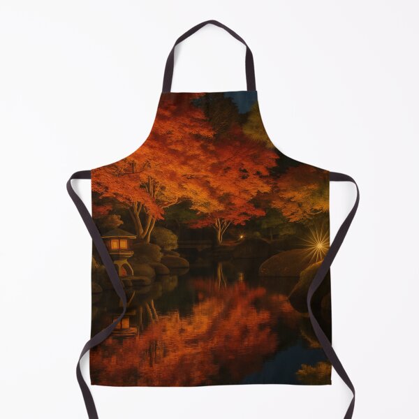 Item preview, Autumn Night Reflections in Himeji, Hyogo, Japan designed and sold by NihonKamonScape.