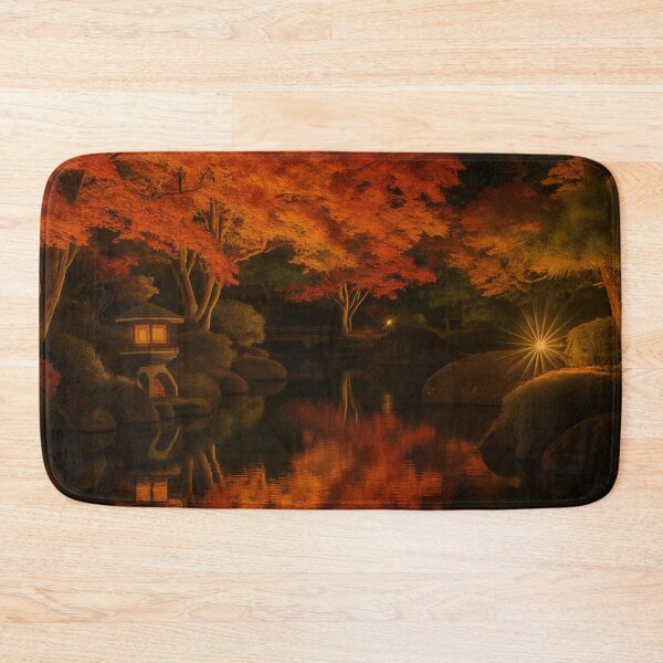 Item preview, Autumn Night Reflections in Himeji, Hyogo, Japan designed and sold by NihonKamonScape.