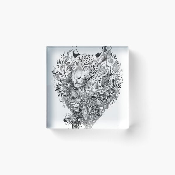 Item preview, Black And White Jungle Leopard designed and sold by LoyalJohnston.