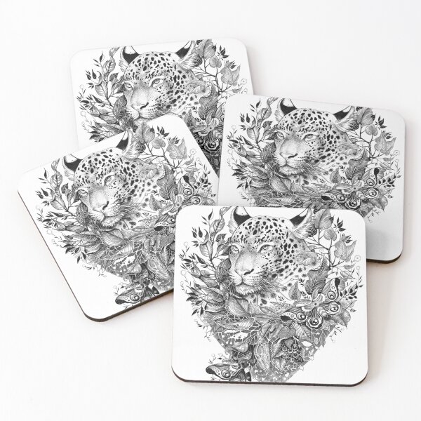 Item preview, Black And White Jungle Leopard designed and sold by LoyalJohnston.