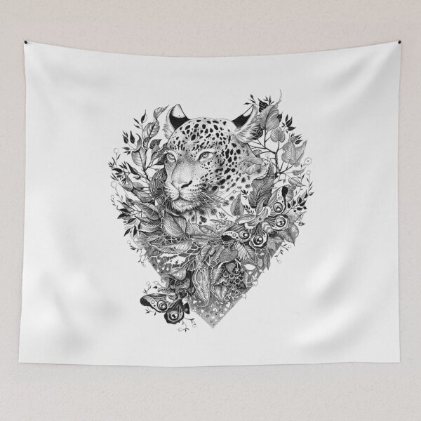 Item preview, Black And White Jungle Leopard designed and sold by LoyalJohnston.