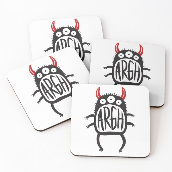 Item preview, Argh Monster with Red Horns designed and sold by DannysRuizs.