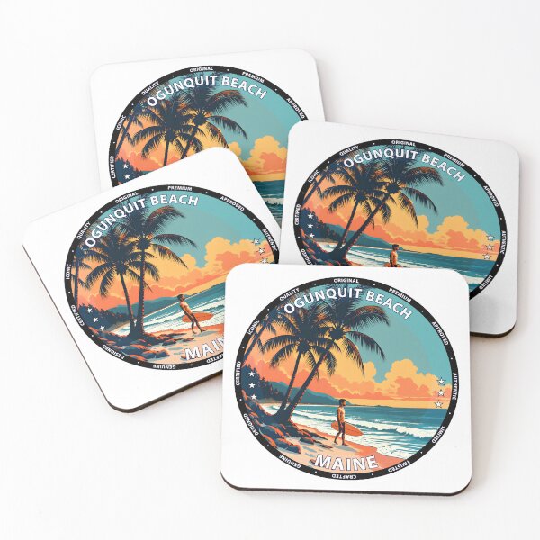Item preview, Ogunquit Beach – Maine USA - Surf lifestyle rocky coastline waves designed and sold by inkNext.