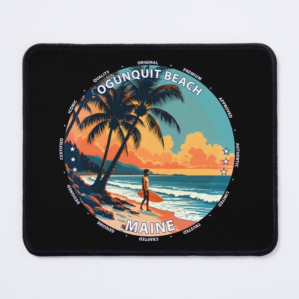 Item preview, Ogunquit Beach – Maine USA - Surf lifestyle rocky coastline waves designed and sold by inkNext.