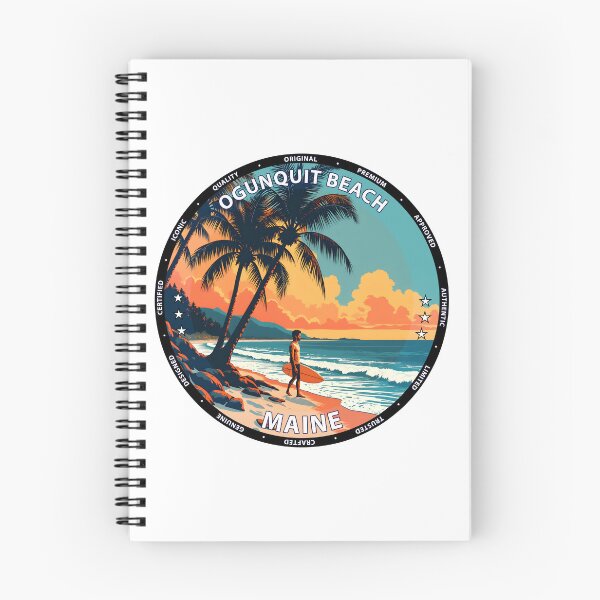 Item preview, Ogunquit Beach – Maine USA - Surf lifestyle rocky coastline waves designed and sold by inkNext.