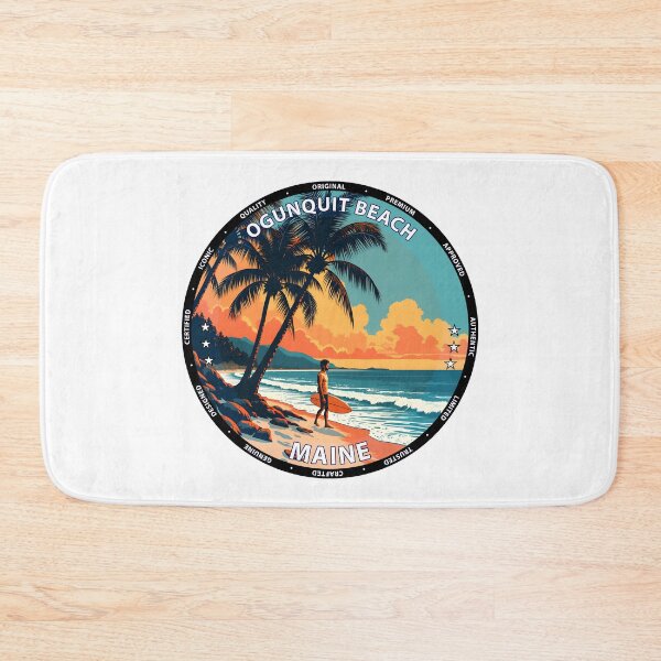 Item preview, Ogunquit Beach – Maine USA - Surf lifestyle rocky coastline waves designed and sold by inkNext.