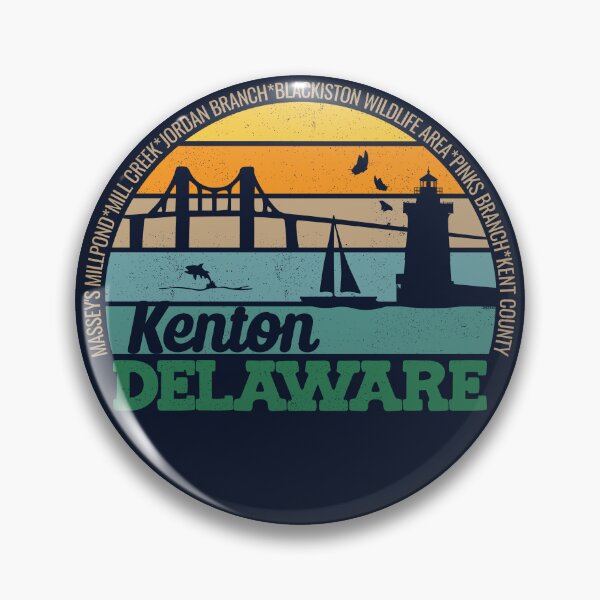 Item preview, Kenton Delaware Retro Sunset Local Pride Logo  designed and sold by CRHPOD20.