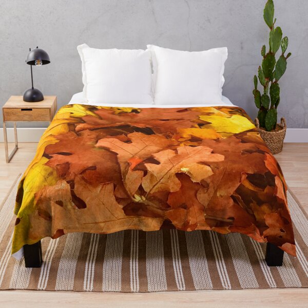 Item preview, Autumn Yellow And Nutmeg-Cinnamon-Hues Fall Leaves designed and sold by DEC02.