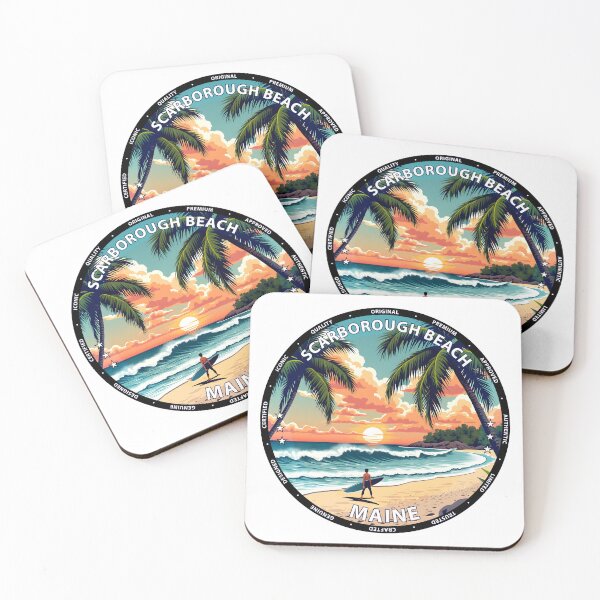 Item preview, Scarborough Beach – Maine USA - Surf lifestyle sandy coastal waves designed and sold by inkNext.