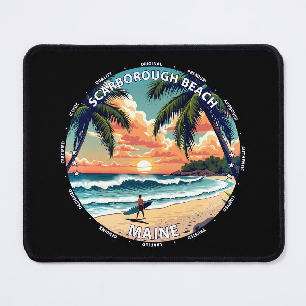 Item preview, Scarborough Beach – Maine USA - Surf lifestyle sandy coastal waves designed and sold by inkNext.