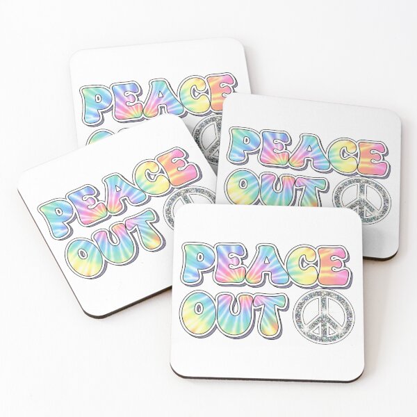 Item preview, Peace Out Y2K - 2000s Aesthetic Tie-Dye Design designed and sold by EsenciaZen.