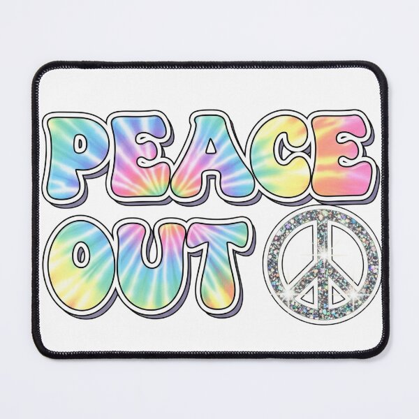 Item preview, Peace Out Y2K - 2000s Aesthetic Tie-Dye Design designed and sold by EsenciaZen.