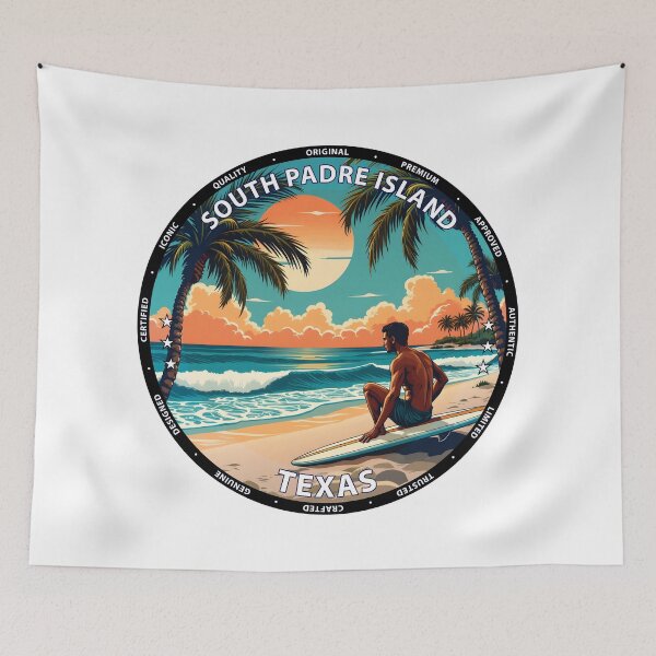 Item preview, South Padre Island – Texas USA - Surf lifestyle Gulf Coast waves designed and sold by inkNext.