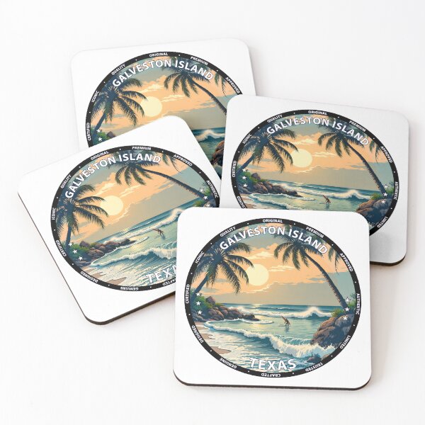Item preview, Galveston Island – Texas USA - Surf lifestyle coastal Gulf waves designed and sold by inkNext.