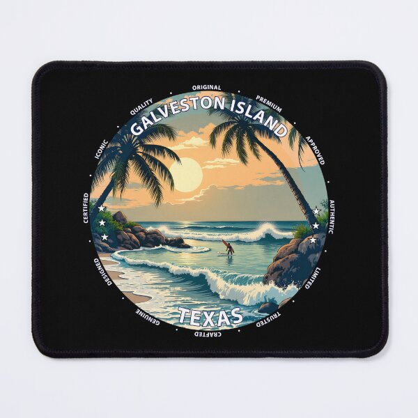 Item preview, Galveston Island – Texas USA - Surf lifestyle coastal Gulf waves designed and sold by inkNext.
