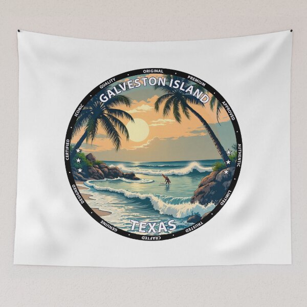 Item preview, Galveston Island – Texas USA - Surf lifestyle coastal Gulf waves designed and sold by inkNext.