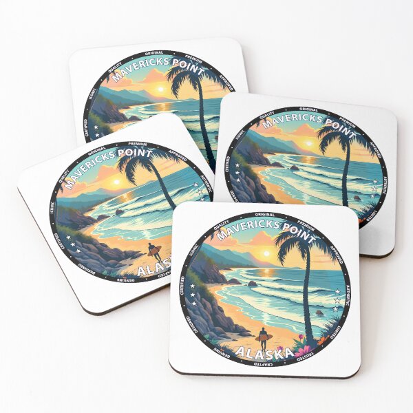 Item preview, Mavericks Point – Alaska USA - Surf lifestyle extreme cold water waves designed and sold by inkNext.