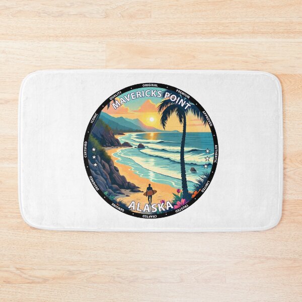 Item preview, Mavericks Point – Alaska USA - Surf lifestyle extreme cold water waves designed and sold by inkNext.