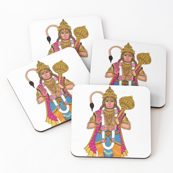 Item preview, Lord Hanuman Blessing Devotees Digital Painting | Hindu Devotional Wall Art, Strength & Protection Artwork designed and sold by Harshit_Digital_Arts.