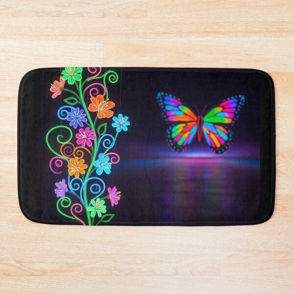 Item preview, Colorful Flowers and A Butterfly designed and sold by RSTrrendywear.