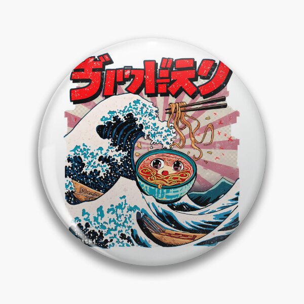 Item preview, Great Wave of Ramen – Kawaii Food Art Splash ?? designed and sold by PING 999 STUDIO.