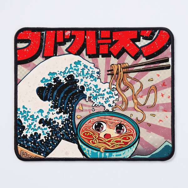 Item preview, Great Wave of Ramen – Kawaii Food Art Splash ?? designed and sold by PING 999 STUDIO.