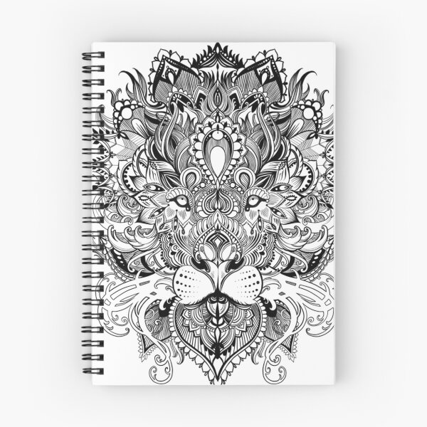 Item preview, Black And White Mandala Pattern Lion designed and sold by LoyalJohnston.