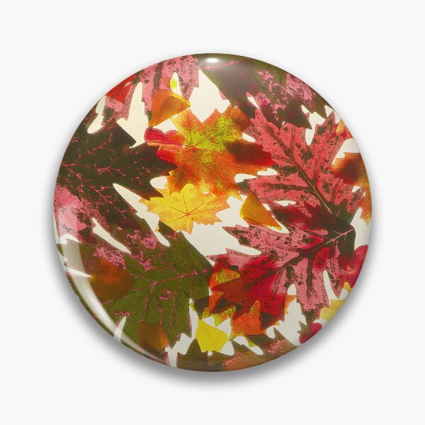 Item preview, Autumn Forest Green And Red Leaves Fall Art  designed and sold by DEC02.