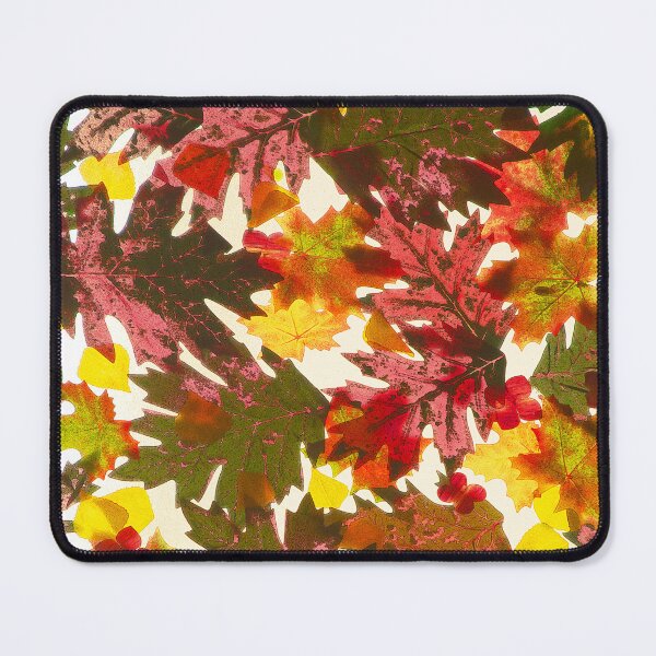 Item preview, Autumn Forest Green And Red Leaves Fall Art designed and sold by DEC02.
