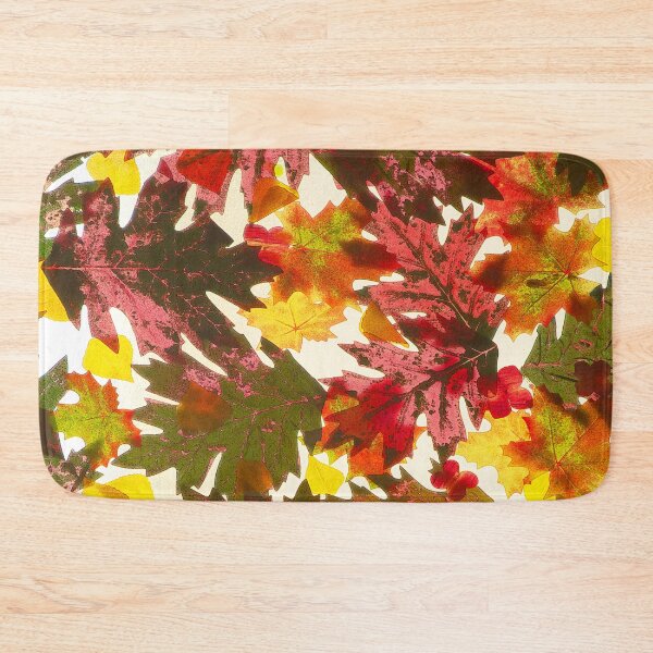 Item preview, Autumn Forest Green And Red Leaves Fall Art  designed and sold by DEC02.