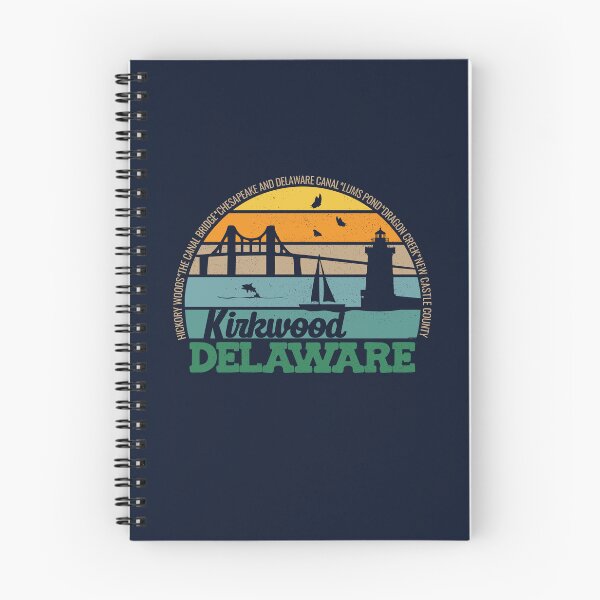 Item preview, Kirkwood Delaware Retro Sunset Local Pride Logo  designed and sold by CRHPOD20.