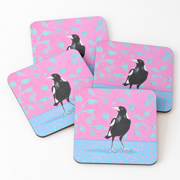Item preview, Magpie bird with decorative background designed and sold by MatsonArtDesign.