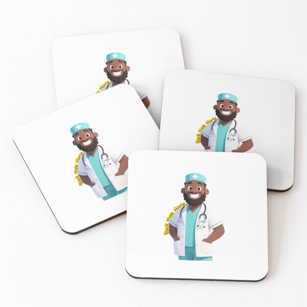 Item preview, Black Male Registered Nurse designed and sold by EntrepreneurKid.