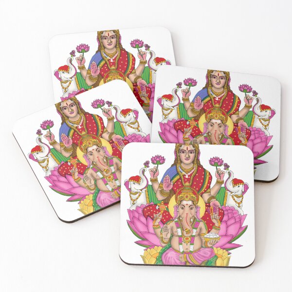 Item preview, Lakshmi Ganpati Digital Painting | Diwali Festival Wall Art, Prosperity & Auspicious Home Decor designed and sold by Harshit_Digital_Arts.
