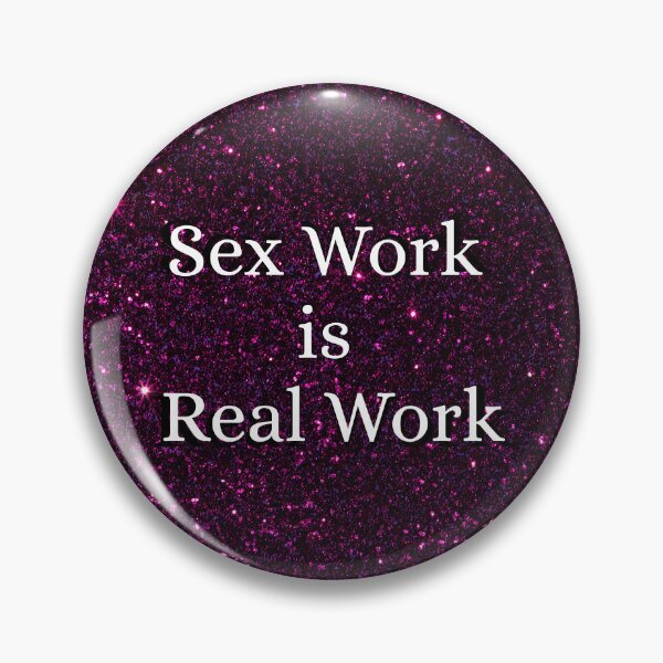 Item preview, Sex Work Is Real Work - Dark Purple designed and sold by The Courtesan Boutique.