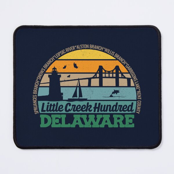 Item preview, Little Creek Hundred Delaware Retro Sunset Local Pride Logo designed and sold by CRHPOD20.