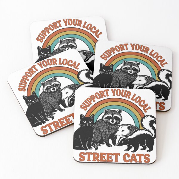 Item preview, Support Your Local Street Cats – Vintage Rainbow Animal Rescue designed and sold by BrionnaDani.