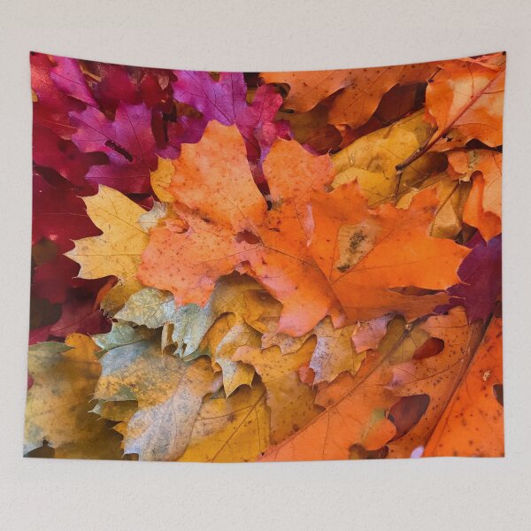 Item preview, Bright and Colorful Autumn Leaves in Pumpkin Spice Art Photo designed and sold by DEC02.