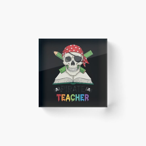 Item preview, Pirate Teacher Halloween Funny Skull Classroom designed and sold by Hananiah Merch.