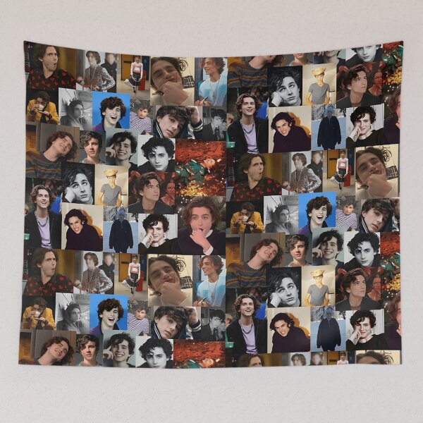 Item preview, Timothée Chalamet Collage – Aesthetic Celebrity Pattern Design designed and sold by Underhillboon.