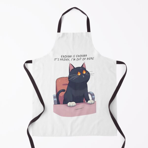 Item preview, Enough is Enough Friday Cat designed and sold by softnotestoyou.