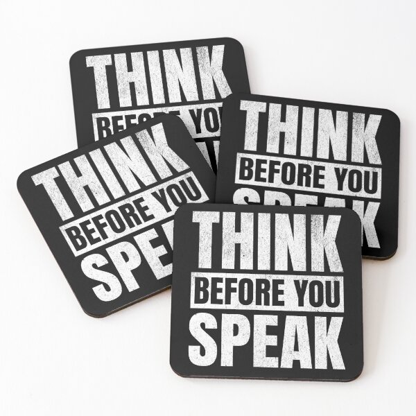 Item preview, Think Before You Speak designed and sold by Studio Bankai.