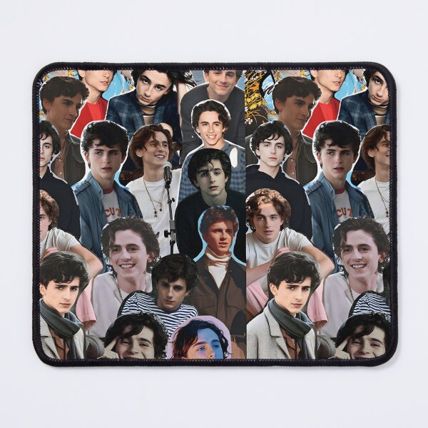 Item preview, Timothée Chalamet Collage – Stylish Actor Portrait Pattern designed and sold by Underhillboon.