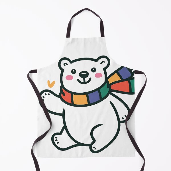 Artikelvorschau, Eisbär mit Schal Kinder T-Shirt entworfen und verkauft von WanDee2025.