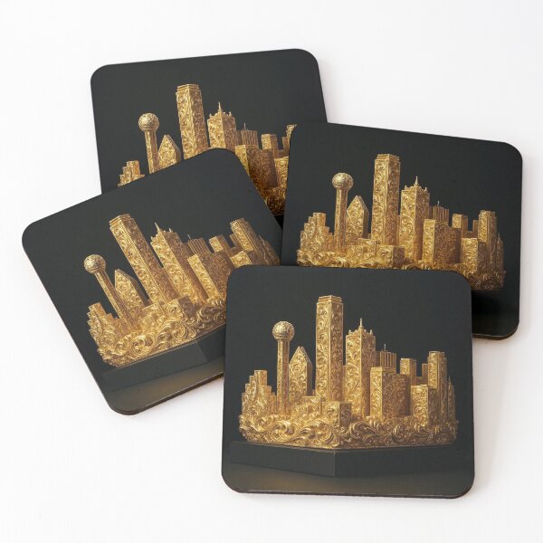 Item preview, Dallas, Texas Skyline 24K Gold Masterpiece designed and sold by Dezign Kingz.