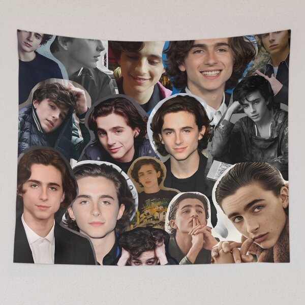 Item preview, Timothée Chalamet Collage – Modern Aesthetic Actor Tribute designed and sold by Underhillboon.
