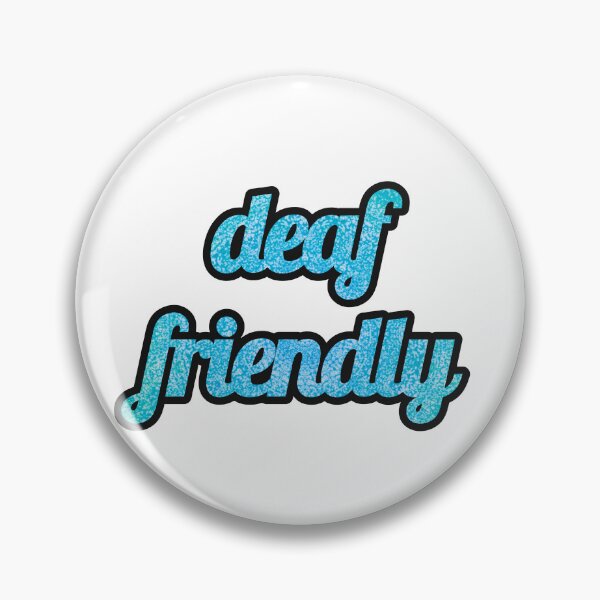 Item preview, Deaf Friendly - Blue Textured Design designed and sold by SCArtAndGames.
