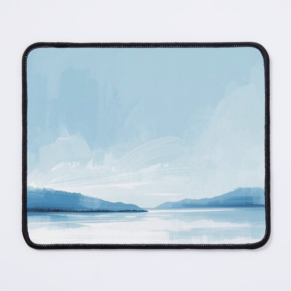 Item preview, Blue Drift – Abstract Sky & Snow Brushwork designed and sold by Art of Abundance.