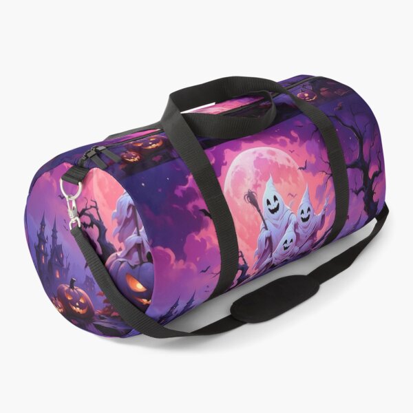 Item preview, Cute Ghosts on Pumpkin under Full Moon | Spooky Halloween Night designed and sold by KiraChie.