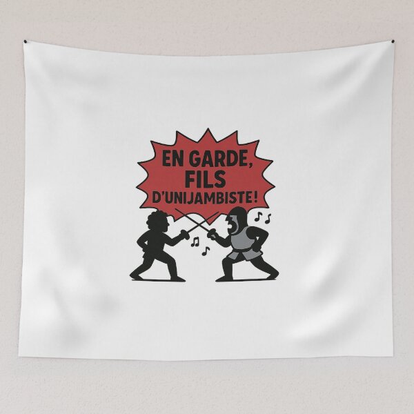 Item preview, On Guard, Son of a One-Legged Man! – Duel Cartoon designed and sold by Bratak.